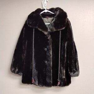 Sportowne Vintage Women's Grandella ll Faux Fur Coat Size 10 #537
